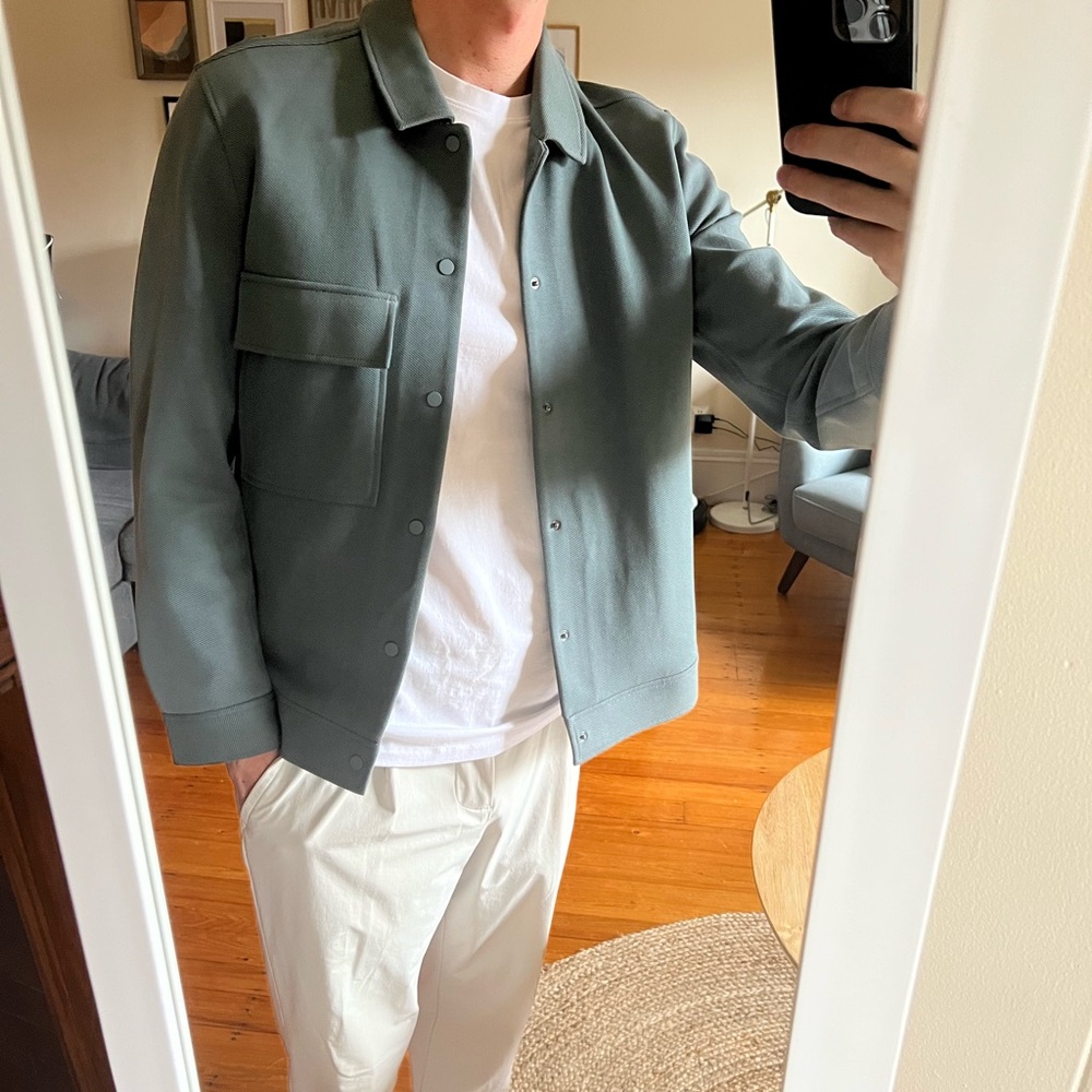 COS Mint Green Shirt Jacket
